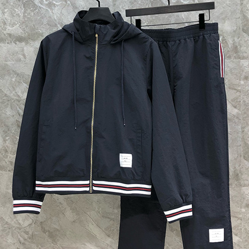 [홍콩명품.THOME BROWNE] 톰브라운 25SS 로고 후드 집업 자켓 (2컬러), BM20186, TB1, 홍콩명품의류,구매대행,온라인명품