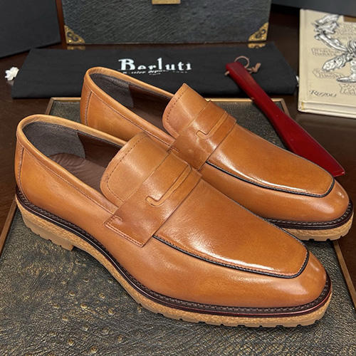 [홍콩명품.BERLUTI] 벨루티 25SS 로고 레더 가죽 정장 구두 (2컬러), SE4690, S1, 명품스니커즈,운동화,구두,로퍼,하이탑,신발