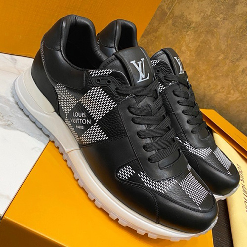 [홍콩명품.LOUIS VUITTON] 루이비통 25SS 로고 다미에 RUN AWAY 스니커즈 운동화 (블랙), SE4701, S1, 명품스니커즈,운동화,구두,로퍼,하이탑,신발