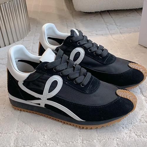 [홍콩명품.LOEWE] 로에베 25SS 로고 남여 레더 가죽 스니커즈 운동화 (블랙), SE4727, ALW, 명품스니커즈,운동화,구두,로퍼,하이탑,신발