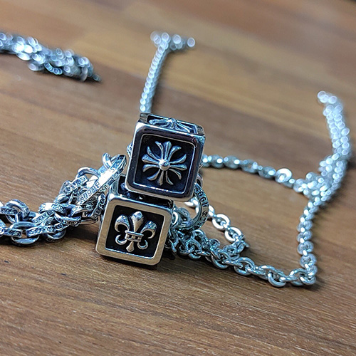 [가격문의][홍콩명품.Chrome Hearts] 크롬하츠 25SS 로고 925실버 목걸이 팬던트, ET2834, CR1, 홍콩명품의류,구매대행,온라인명품