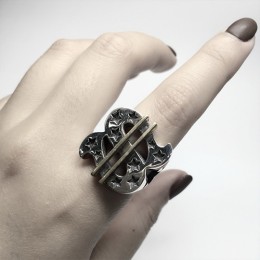[가격문의][홍콩명품.Chrome Hearts] 크롬하츠 25SS 로고 Tenderloin 925실버 링 반지, ET2843, CR1, 홍콩명품의류,구매대행,온라인명품