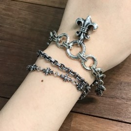 [가격문의][홍콩명품.Chrome Hearts] 크롬하츠 25SS 로고 925실버 팔찌, ET2861, CR1, 홍콩명품의류,구매대행,온라인명품