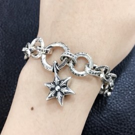 [가격문의][홍콩명품.Chrome Hearts] 크롬하츠 25SS 로고 925실버 팔찌, ET2862, CR1, 홍콩명품의류,구매대행,온라인명품