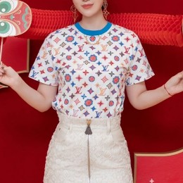 [홍콩명품.LOUIS VUITTON] 루이비통 25SS 로고 모노그램 반팔 티셔츠 (화이트), BM20258, KB, 홍콩명품의류,구매대행,온라인명품