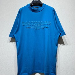 [홍콩명품.BALENCIAGA] 발렌시아가 25SS 로고 자수 반팔 티셔츠 (3컬러), BM20260, KB, 홍콩명품의류,구매대행,온라인명품