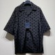 [홍콩명품.LOUIS VUITTON] 루이비통 25SS 로고 모노그램 파자마 반팔 셔츠 + 쇼츠 반바지 상하의 세트 (블랙), BM20267, KB, 홍콩명품의류,구매대행,온라인명품