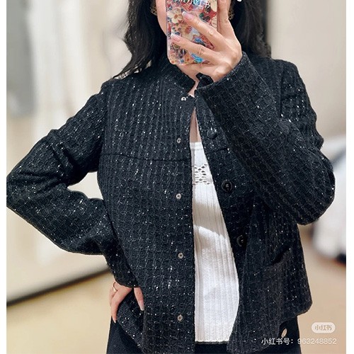 [홍콩명품.CHANEL] 샤넬 25SS 로고 여성 트위드 자켓 (블랙), BM20295, SS, 홍콩명품의류,구매대행,온라인명품