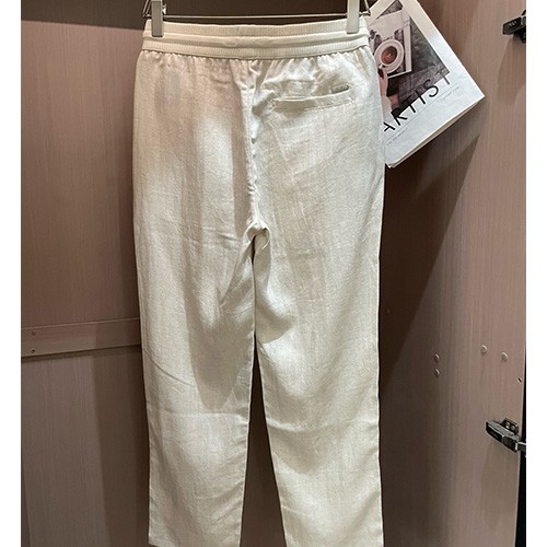 [홍콩명품.Loro Piana] 로로피아나 25SS 로고 렌넨 팬츠 바지 (3컬러), BM20344, G5, 홍콩명품의류,구매대행,온라인명품