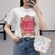 [홍콩명품.LOUIS VUITTON] 루이비통 25SS 로고 여성 그래픽 반팔 티셔츠 (화이트), BM20356, TBG, 홍콩명품의류,구매대행,온라인명품