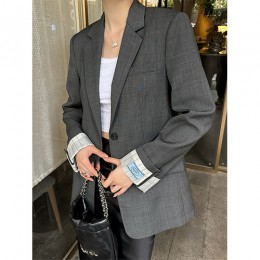 [홍콩명품,PRADA] 프라다 25SS 로고 여성 정장 자켓 (그레이), BM20360, TBG, 홍콩명품의류,구매대행,온라인명품