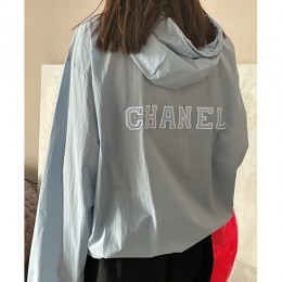 [홍콩명품.CHANEL] 샤넬 25SS 로고 여성 후드 바람막이 자켓 (2컬러), BM20428, 13C, 홍콩명품의류,구매대행,온라인명품