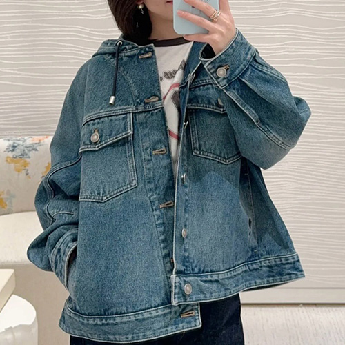 [홍콩명품,Christian Dior] 디올 25SS 로고 여성 후드 데님 자켓, BM20435, 13C, 홍콩명품의류,구매대행,온라인명품