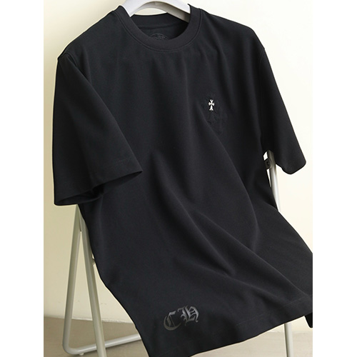 [홍콩명품.Chrome Hearts] 크롬하츠 25SS 로고 마크 반팔 티셔츠 (블랙), BM20483, B&G, 홍콩명품의류,구매대행,온라인명품