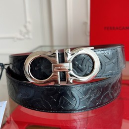 [홍콩명품.FERRAGAMO] 페레가모 25SS 로고 간치니 패턴 레더 가죽 벨트 (블랙-은장), BT1426, JX, 명품레플리카,인터넷쇼핑몰,남자명품,해외직구