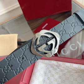 [홍콩명품.Gucci] 구찌 25SS 로고 패턴 레더 가죽 벨트 (블랙-은장), 4.0cm, BT1436, JX, 명품레플리카,인터넷쇼핑몰,남자명품,해외직구