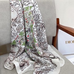 [홍콩명품,Christian Dior] 디올 25SS 로고 Around the World 90-90 실크 스카프 머플러 (아이보리), ET2898, JX, 홍콩명품의류,구매대행,온라인명품