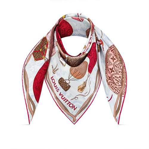 [홍콩명품.LOUIS VUITTON] 루이비통 25SS 로고 UP AND AWAY 90-90 실크 스카프 머플러 (핑크), ET2904, JX, 홍콩명품의류,구매대행,온라인명품