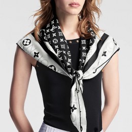 [홍콩명품.LOUIS VUITTON] 루이비통 25SS 로고 모노그램 Infinity 90-90 실크 스카프 머플러 (블랙), ET2942, JX, 홍콩명품의류,구매대행,온라인명품