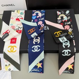 [홍콩명품.CHANEL] 샤넬 25SS 로고 Twilly 6-120 실크 스카프 머플러 (6컬러), ET2954, JX, 홍콩명품의류,구매대행,온라인명품