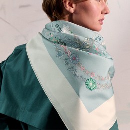 [홍콩명품.Hermes] 에르메스 25SS 로고 패턴 90-90 실크 스카프 머플러 (그레이), ET2955, JX, 홍콩명품의류,구매대행,온라인명품