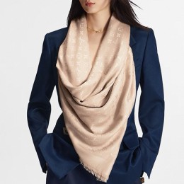 [홍콩명품.LOUIS VUITTON] 루이비통 25SS 로고 모노그램 클래식 숄 140-140 스카프 머플러 M77356 (베이지), ET2958, JX, 홍콩명품의류,구매대행,온라인명품