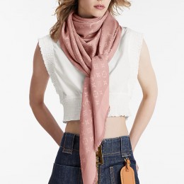 [홍콩명품.LOUIS VUITTON] 루이비통 25SS 로고 모노그램 클래식 숄 140-140 스카프 머플러 M76875 (핑크), ET2965, JX, 홍콩명품의류,구매대행,온라인명품
