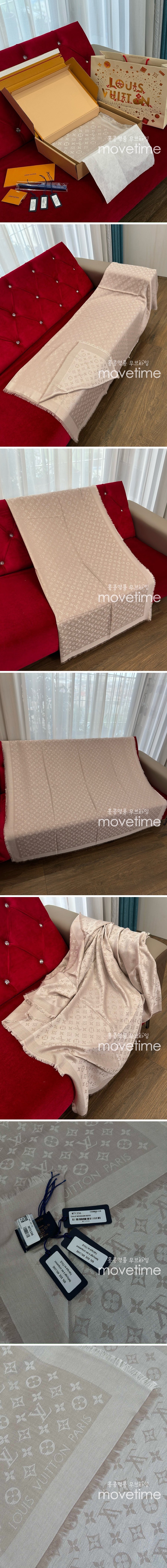[홍콩명품.LOUIS VUITTON] 루이비통 25SS 로고 모노그램 클래식 숄 140-140 스카프 머플러 M71329 (그레이), ET2966, JX, 홍콩명품의류,구매대행,온라인명품