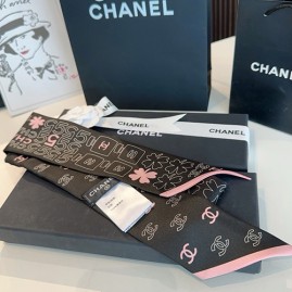 [홍콩명품.CHANEL] 샤넬 25SS 로고 Twilly 6-120 실크 스카프 머플러 (2컬러), ET2988, JX, 홍콩명품의류,구매대행,온라인명품