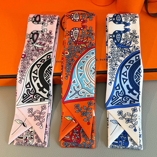 [홍콩명품.Hermes] 에르메스 25SS 로고 Twilly 5-86 실크 스카프 머플러 (3컬러), ET2989, JX, 홍콩명품의류,구매대행,온라인명품