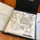 [홍콩명품.CHANEL] 샤넬 25SS 로고 패턴 90-90 실크 스카프 머플러 (화이트), ET2992, JX, 홍콩명품의류,구매대행,온라인명품