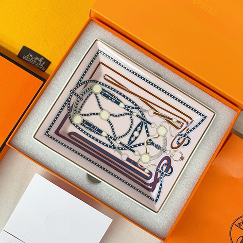 [홍콩명품.Hermes] 에르메스 25SS 로고 패턴 접시 그릇 재털이 17cm (화이트), ET3005, JX, 홍콩명품의류,구매대행,온라인명품