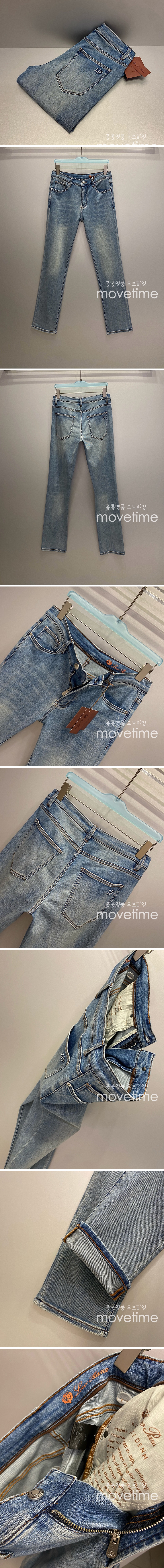 [홍콩명품.Loro Piana] 로로피아나 25SS 로고 데님 팬츠 진 청바지, BM20530, JU, 홍콩명품의류,구매대행,온라인명품