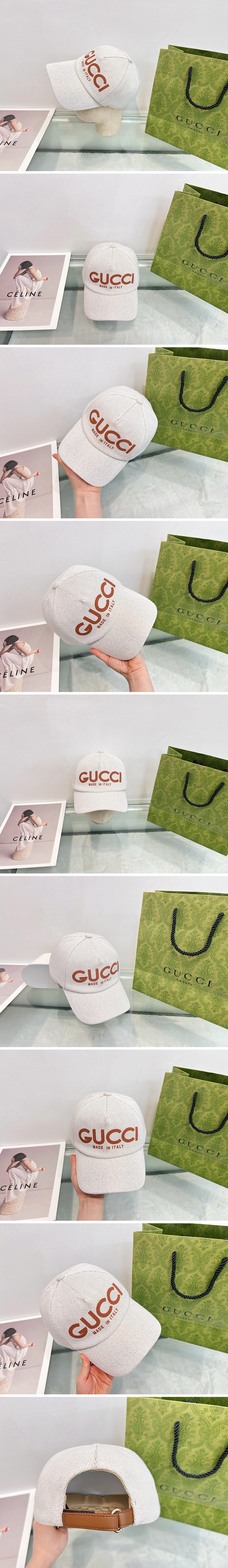 [홍콩명품.Gucci] 구찌 25SS 로고 프린트 볼캡 모자 (아이보리), CA0331, 홍콩명품쇼핑몰,인터넷명품,온라인명품사이트,남자명품,해외직구