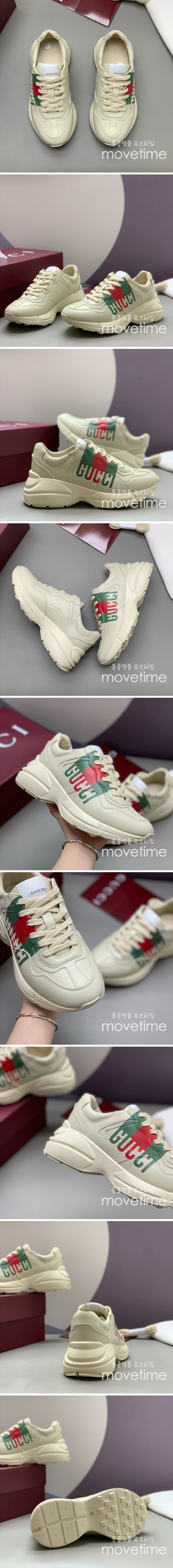 [홍콩명품.Gucci] 구찌 25SS 로고 그래픽 남여 라이톤 스니커즈 운동화 (아이보리), SE4775, PMD, 명품스니커즈,운동화,구두,로퍼,하이탑,신발