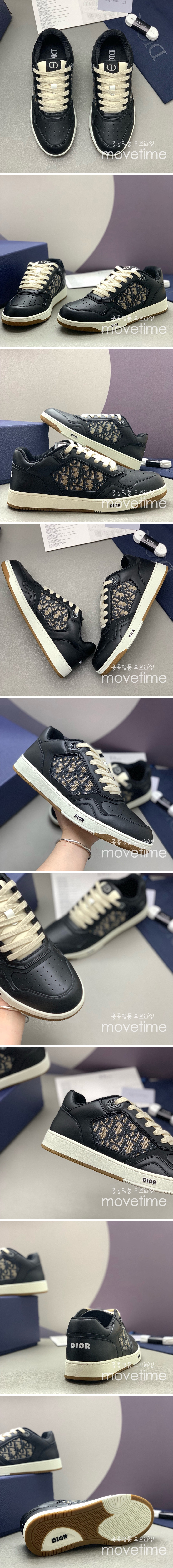 [홍콩명품,Christian Dior] 디올 25SS 로고 오블리크 B27 스니커즈 운동화 (블랙), SE4781, PMD, 명품스니커즈,운동화,구두,로퍼,하이탑,신발
