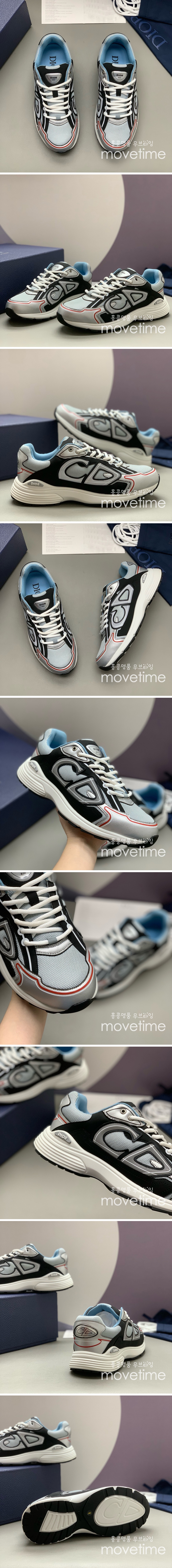 [홍콩명품,Christian Dior] 디올 25SS 로고 남여 B30 스니커즈 운동화 (그레이-블랙), SE4782, PMD, 명품스니커즈,운동화,구두,로퍼,하이탑,신발