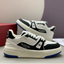 [홍콩명품.Valentino] 발렌티노 25SS 로고 남여 레더 가죽 스니커즈 운동화 (화이트-블랙), SE4803, PMD, 명품스니커즈,운동화,구두,로퍼,하이탑,신발