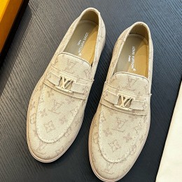 [홍콩명품.LOUIS VUITTON] 루이비통 25SS 로고 모노그램 구두 로퍼 (베이지), SE4810, S2, 명품스니커즈,운동화,구두,로퍼,하이탑,신발