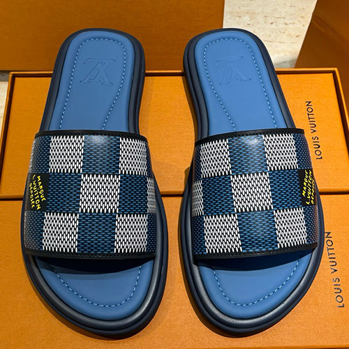 [홍콩명품.LOUIS VUITTON] 루이비통 25SS 로고 모노그램 다미에 레더 가죽 샌들 슬리퍼 (9컬러), SE4815, S2, 명품스니커즈,운동화,구두,로퍼,하이탑,신발