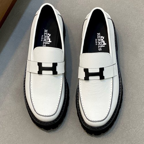 [홍콩명품.Hermes] 에르메스 25SS 로고 레더 가죽 로퍼 구두 (2컬러), SE4826, S2, 명품스니커즈,운동화,구두,로퍼,하이탑,신발