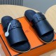 [홍콩명품.Hermes] 에르메스 25SS 로고 JAURES 샌들 슬리퍼 (블랙), SE4836, S2, 명품스니커즈,운동화,구두,로퍼,하이탑,신발