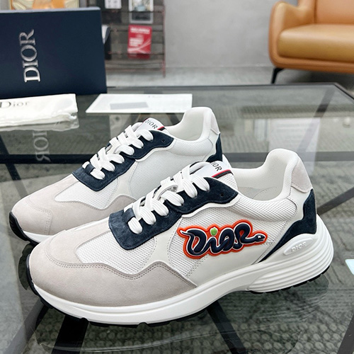 [홍콩명품,Christian Dior] 디올 25SS 로고 레더 가죽 스니커즈 운동화 (화이트), SE4865, S2, 명품스니커즈,운동화,구두,로퍼,하이탑,신발