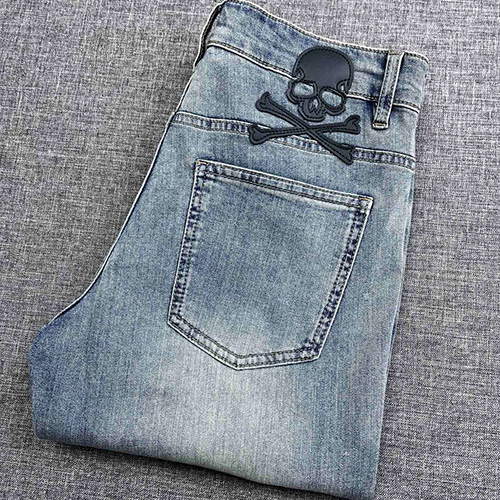 [홍콩명품.PHILIPP PLEIN] 필립플레인 25SS 로고 스컬 데님 팬츠 진 청바지, BM20632, JQ, 홍콩명품의류,구매대행,온라인명품