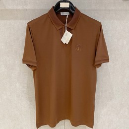 [홍콩명품.Brunello Cucinelli ] 브루넬로 쿠치넬리 25SS 로고 자수 카라 폴로 반팔 티셔츠 (4컬러), BM20672, HH, 홍콩명품의류,구매대행,온라인명품