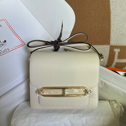 [홍콩명품.Hermes] 에르메스 25SS 로고 ROULIS 19 토트백 크로스백 (아이보리-금장), BGM4716, BDA, 홍콩명품가방,명품쇼핑몰,크로스백,핸드백,구매대행