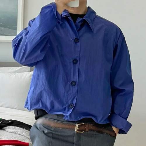 [홍콩명품,PRADA] 프라다 25SS 로고 나일론 남방 셔츠 (2컬러), BM20738, KB, 홍콩명품의류,구매대행,온라인명품