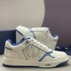 [홍콩명품,Christian Dior] 디올 25SS 로고 오블리크 B27 스니커즈 운동화 (화이트-블루), SE4908, PMD, 명품스니커즈,운동화,구두,로퍼,하이탑,신발