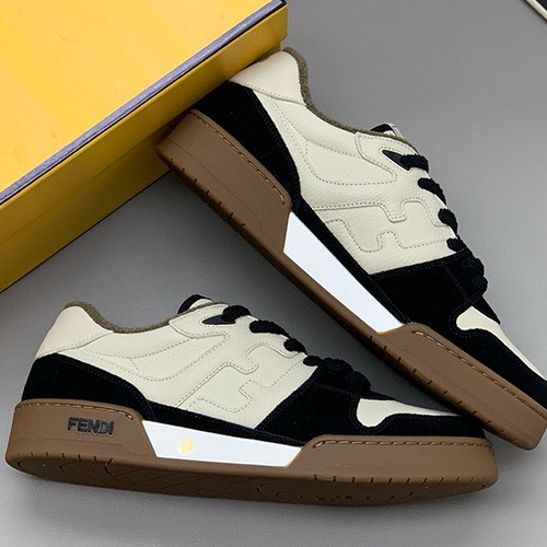 [홍콩명품,FENDI] 펜디 24SS 로고 남여 MATCH 스니커즈 운동화 (블랙-아이보리), SE4915, PMD, 명품스니커즈,운동화,구두,로퍼,하이탑,신발