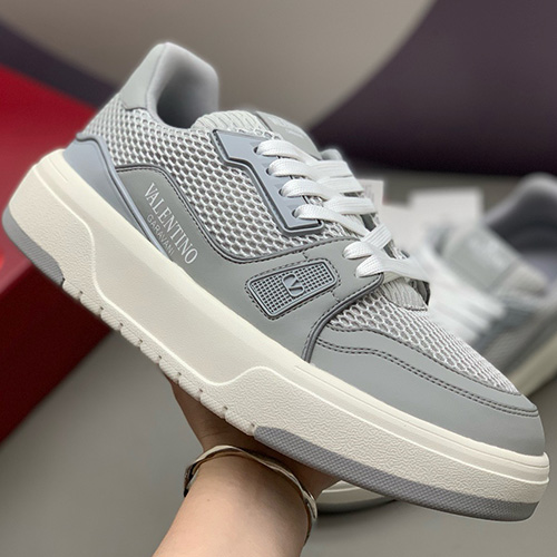 [홍콩명품.Valentino] 발렌티노 25SS 로고 남여 스니커즈 운동화 (그레이), SE4918, PMD, 명품스니커즈,운동화,구두,로퍼,하이탑,신발